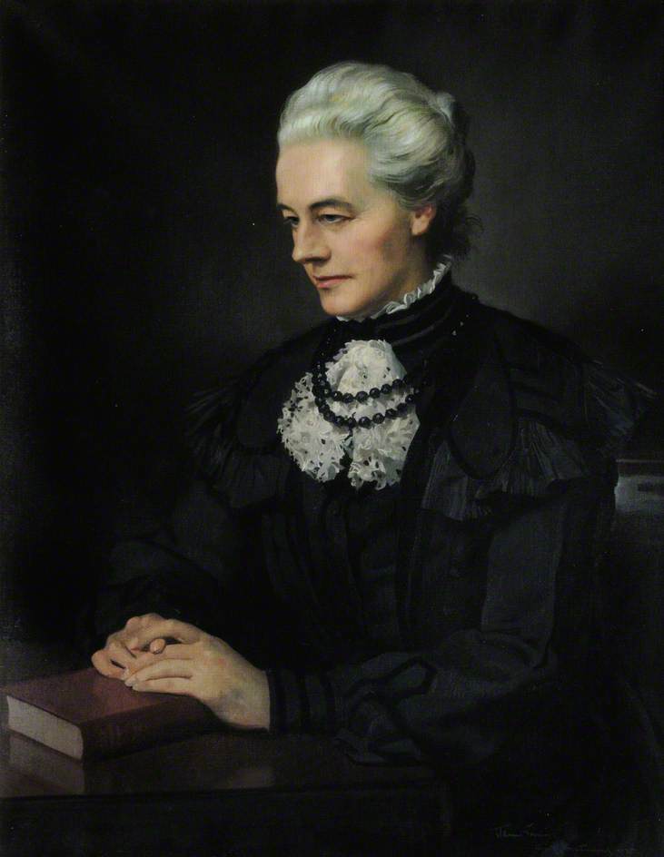Agnes Catherine Maitland, Principal (1889–1906), Seated at a Table, Herbert James Gunn (1893–1964), Somerville College, University of Oxford